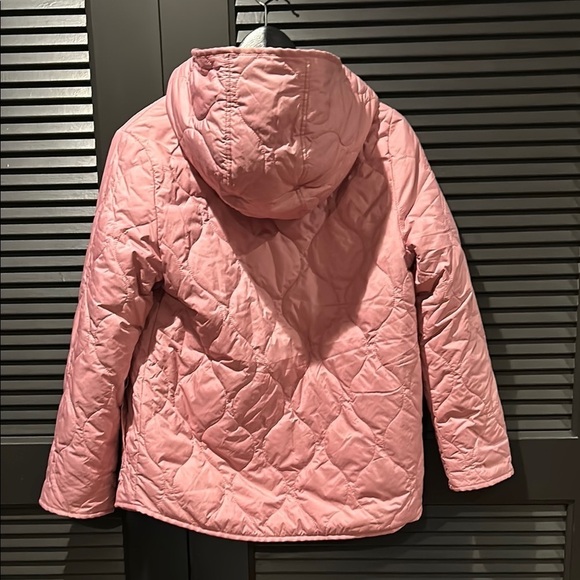 Crewcuts Primaloft Girl’s Reversible Pink Quilted Sherpa Jacket, Size XL - Picture 4 of 13